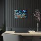 "Neon Dreamscapes" Butterflies & Mushrooms 1/4" Glossy Acrylic Art