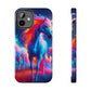 "Neon Dreamscapes: A Pride of Unicorns" NEON Unicorns Tough Phone Case