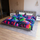 Gian Lorenzo Bernini - NEON Unicorns Microfiber Duvet Cover