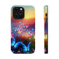 Neon Flight Fantasy Neon Butterflies Premium Art Magsafe Magnet Tough IPhone 13 14 15 Pro Plus Max and Mini in Matte and Glossy Phone cases