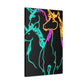 "Neon Splendour of Unicorns" NEON Unicorns Art Canvas