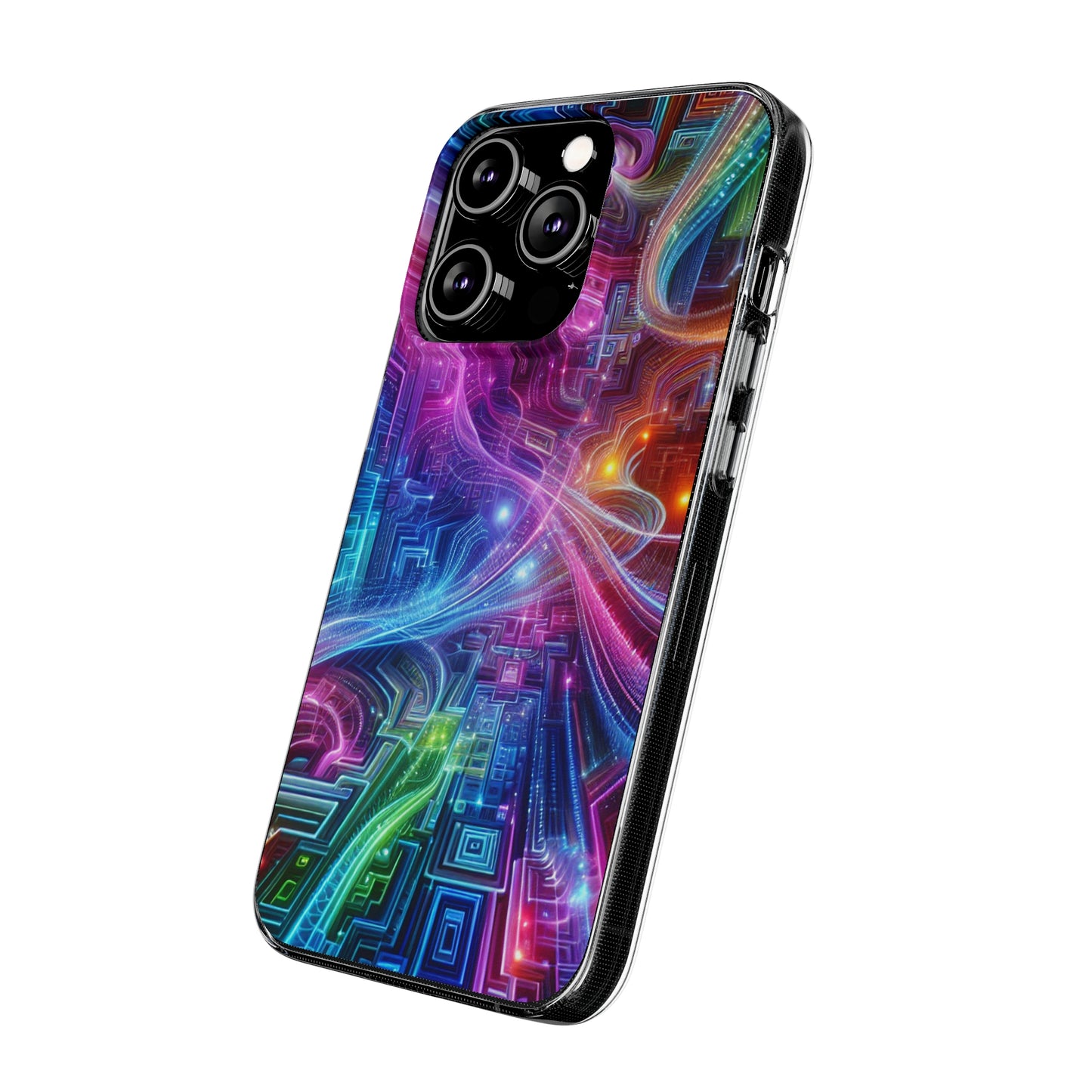 "Infinite Bright Vibes" Infinity Patterns Art Polycarbonate Phone Case
