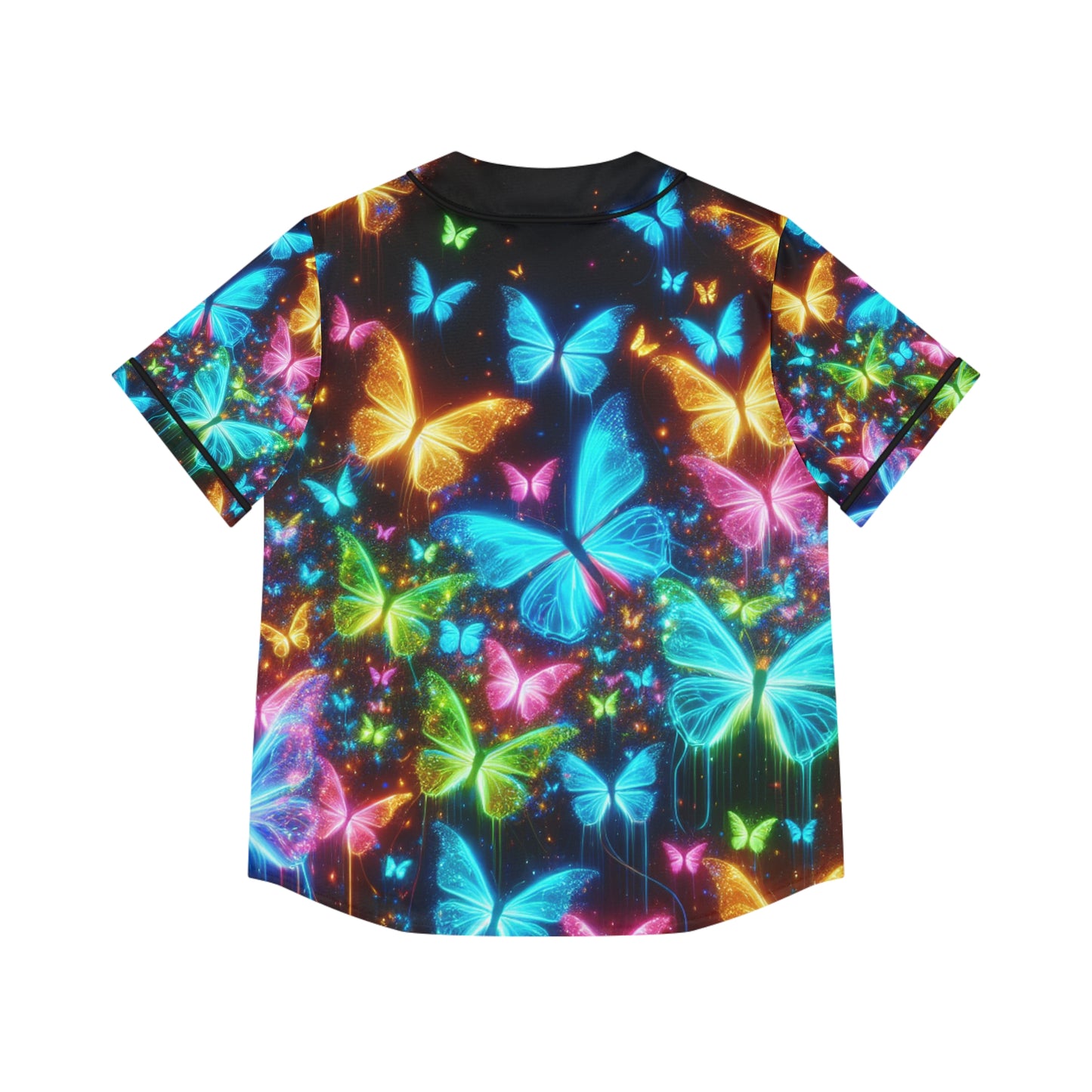 Neon Flight Fantasia. Neon Butterflies Womans Jersey