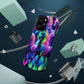 Neon Magic Skies - Unicorn Gang. Neon Unicorns Premium Art Magsafe Magnet Tough IPhone 13 14 15 Pro Plus Max and Mini in Matte and Glossy Phone cases