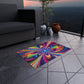 Cosmic Rainbow Infinity Spirograph. Infinity Patterns Outdoor Rug