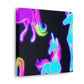 "Neon Magic" NEON Unicorns Art Canvas