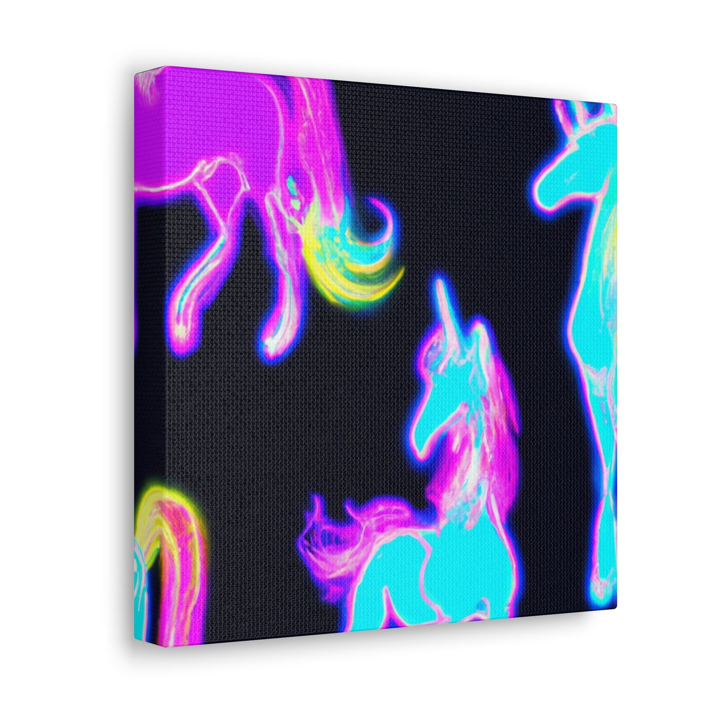 "Neon Magic" NEON Unicorns Art Canvas