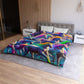 Pietro Romano - NEON Unicorns Microfiber Duvet Cover