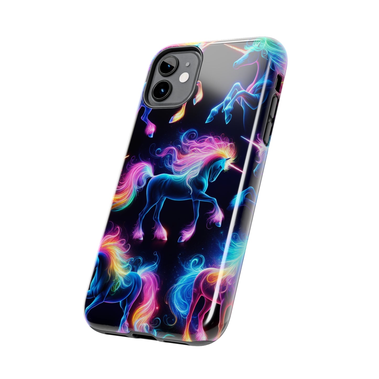 'Neon Mirage of Unicorns' NEON Unicorns Tough Phone Case