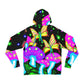 "Neon Phantasy" - Butterflies & Mushrooms AOP Hoodie