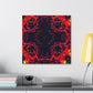 Phantasmal Neon Infinity Groove. Trippy Infinity Patterns Art Canvas