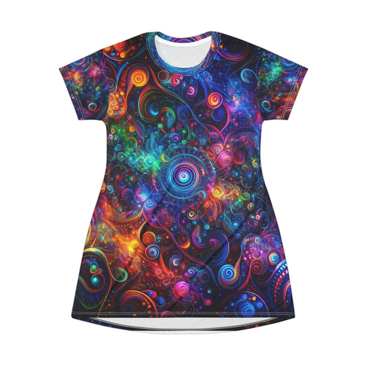 Infinite Luminescence. Infinity Patterns Womans T Shirt Dress