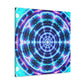 Neon Infinity Visions. Trippy Infinity Patterns Art Canvas