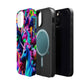 "Neon Illumination" Neon Unicorns Premium Art Magsafe Magnet Tough IPhone 13 14 15 Pro Plus Max and Mini in Matte and Glossy Phone cases