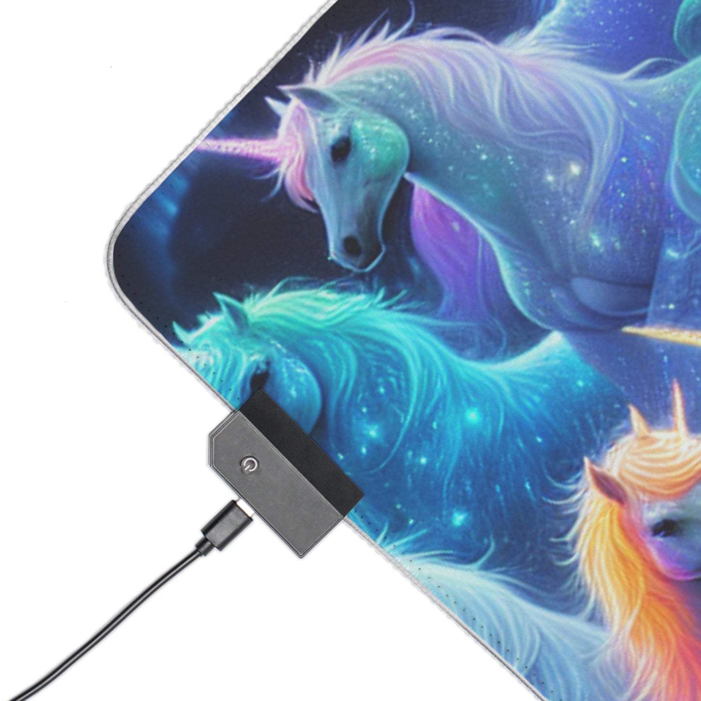 Neon Unicorn Dreamscape. NEON Unicorns LED Mousepad