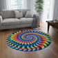 TripTubeLightLoomings Infinity Patterns Round Rug