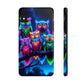 'Neon Rainbow Owls' NEON Owls Tough Phone Case