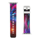 "Neon Wave Surfing" - Trippy Infinity Patterns Iwatch Band