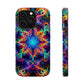 Neon Eternity Vibrancy Neon Trippy Infinity Patterns Premium Art Magsafe Magnet Tough IPhone 13 14 15 Pro Plus Max and Mini in Matte and Glossy Phone cases