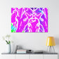 Neon Splendor Unicorns. NEON Unicorns Art Canvas