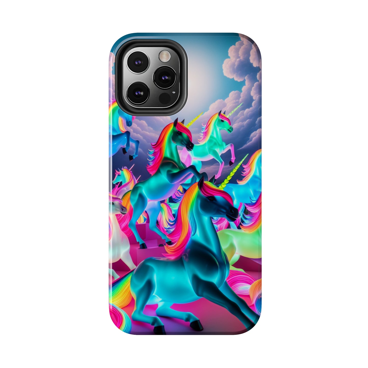 "Neon Fantasy" NEON Unicorns Tough Phone Case