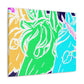 Neon Herd-scape NEON Unicorns Art Canvas