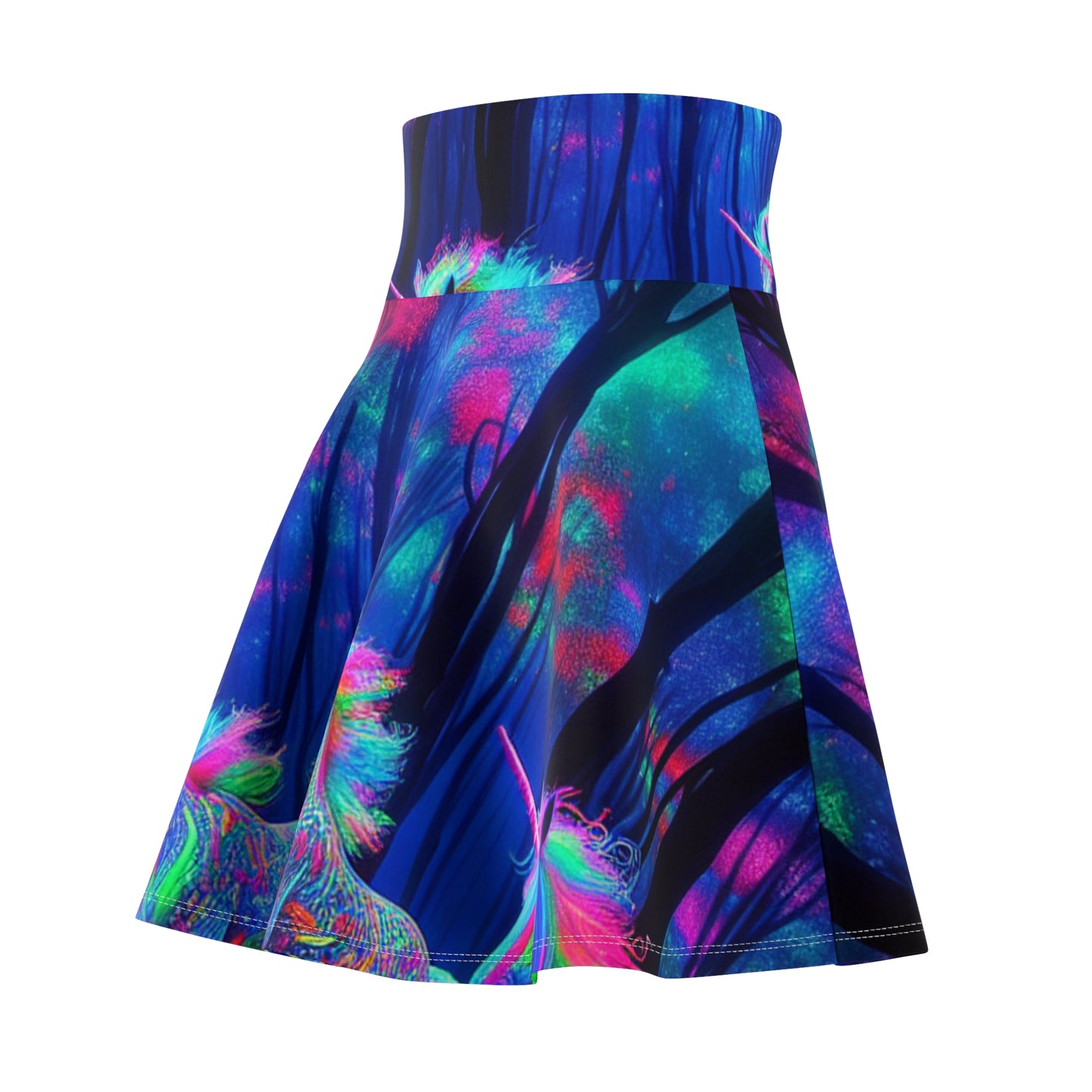 Francesco di Parmigianino -NEON Unicorns Woman' Skater Skirt