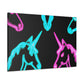 Neon Night Unicorn Prism NEON Unicorns Art Canvas