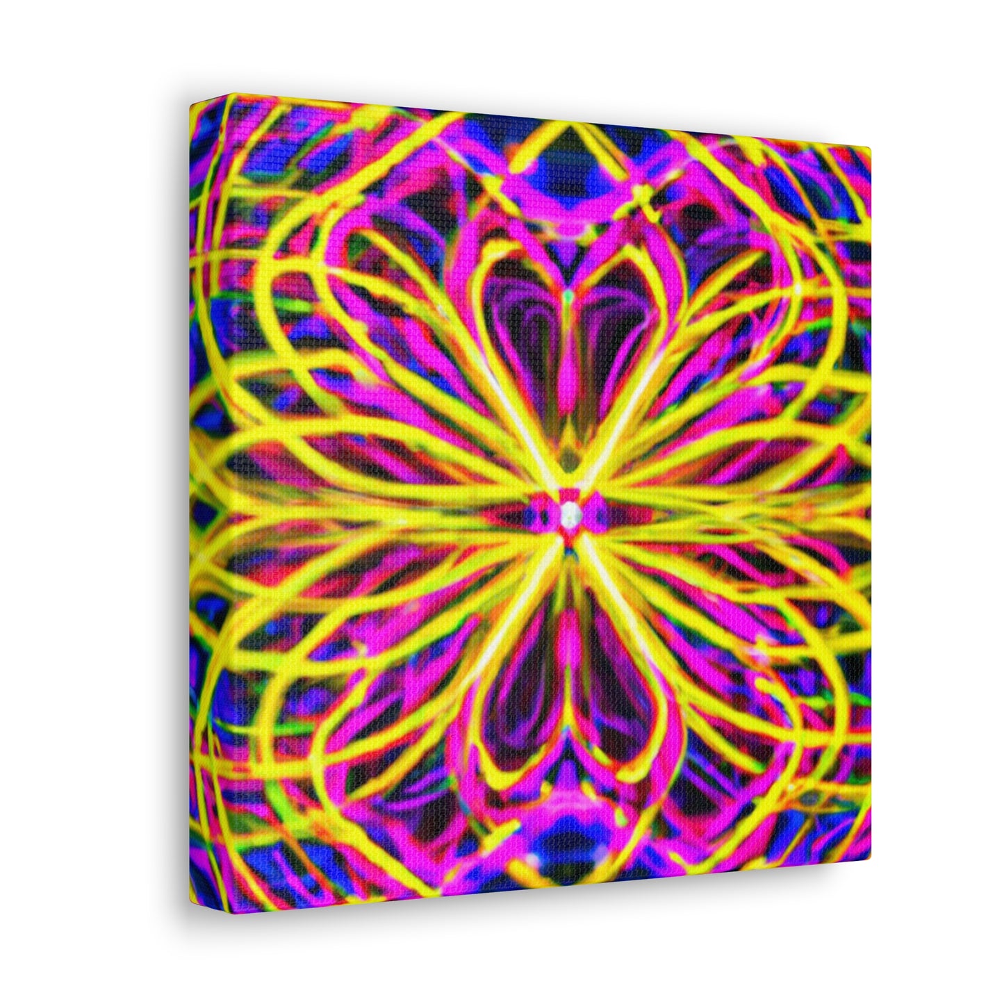 Neon Infinity Surrealism Trippy Infinity Patterns Art Canvas