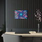 Infinite Tilted Prismatic Neon Transcendence. Trippy infity Pattern 1/4" Glossy Acrylic Art