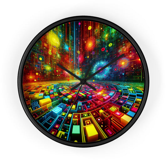 Alberta Negrelli - Trippy Infinity Patterns Wall Clock