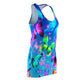 "The Brilliant Glowing Butterfly Congregation." Neon Butterflies  Racerback Dress