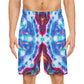 Clara da Vinci - Trippy Infinity Patterns Rave Shorts