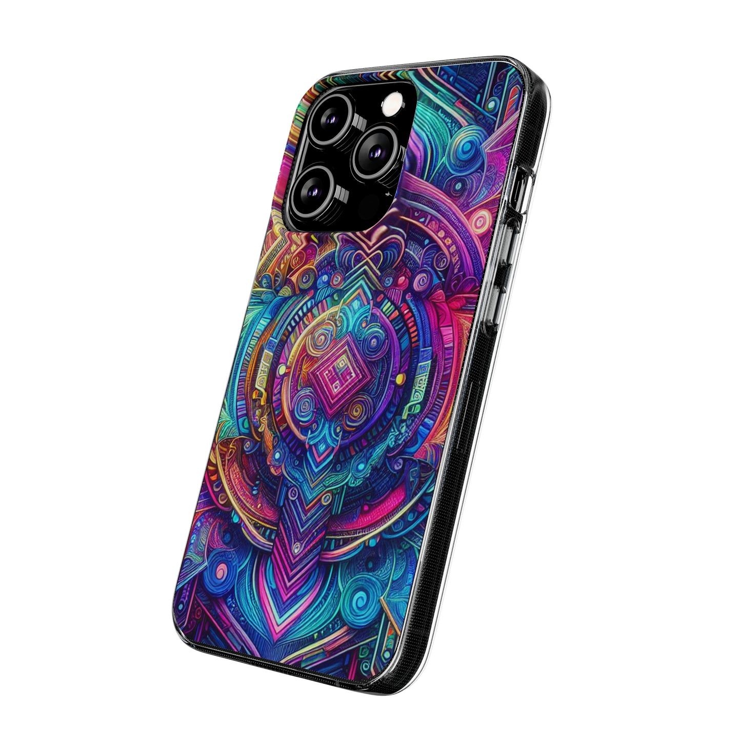 Neon Infinity Vortex Infinity Patterns Art Polycarbonate Phone Case