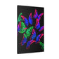 "Nebula of Neon Butterflies" Neon Butterflies  Art Canvas
