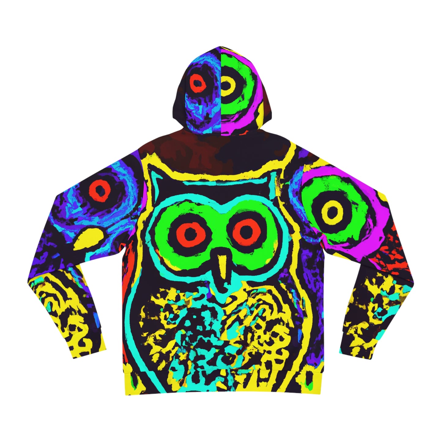 "Neon Owl Assembly" - NEON Owls AOP Hoodie