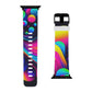 , and complex geometric shapes

"Digital Neon Dynamo" - Trippy Infinity Patterns Iwatch Band