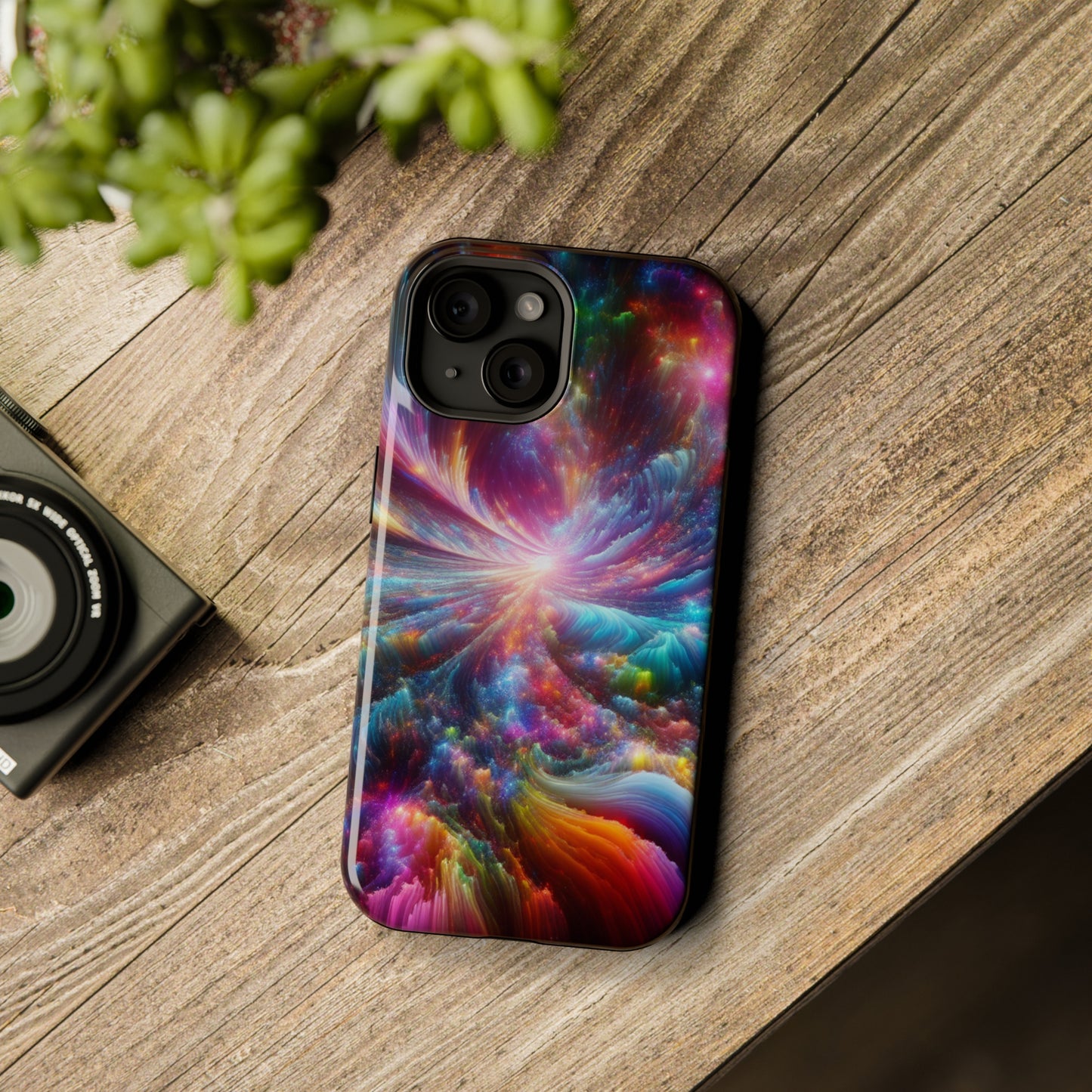 Neon Infinity Chromadrift. Neon Trippy Infinity Patterns Premium Art Magsafe Magnet Tough IPhone 13 14 15 Pro Plus Max and Mini in Matte and Glossy Phone cases