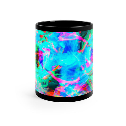 Neon Infinity Fluxion Trippy Infninty Patterns 11oz Black Mug