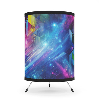 Pietro Longhi - Trippy Infity Patterns Art Tripod Lamp
