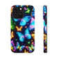 Luminous Butterfly Radiance Neon Butterflies Premium Art Magsafe Magnet Tough IPhone 13 14 15 Pro Plus Max and Mini in Matte and Glossy Phone cases