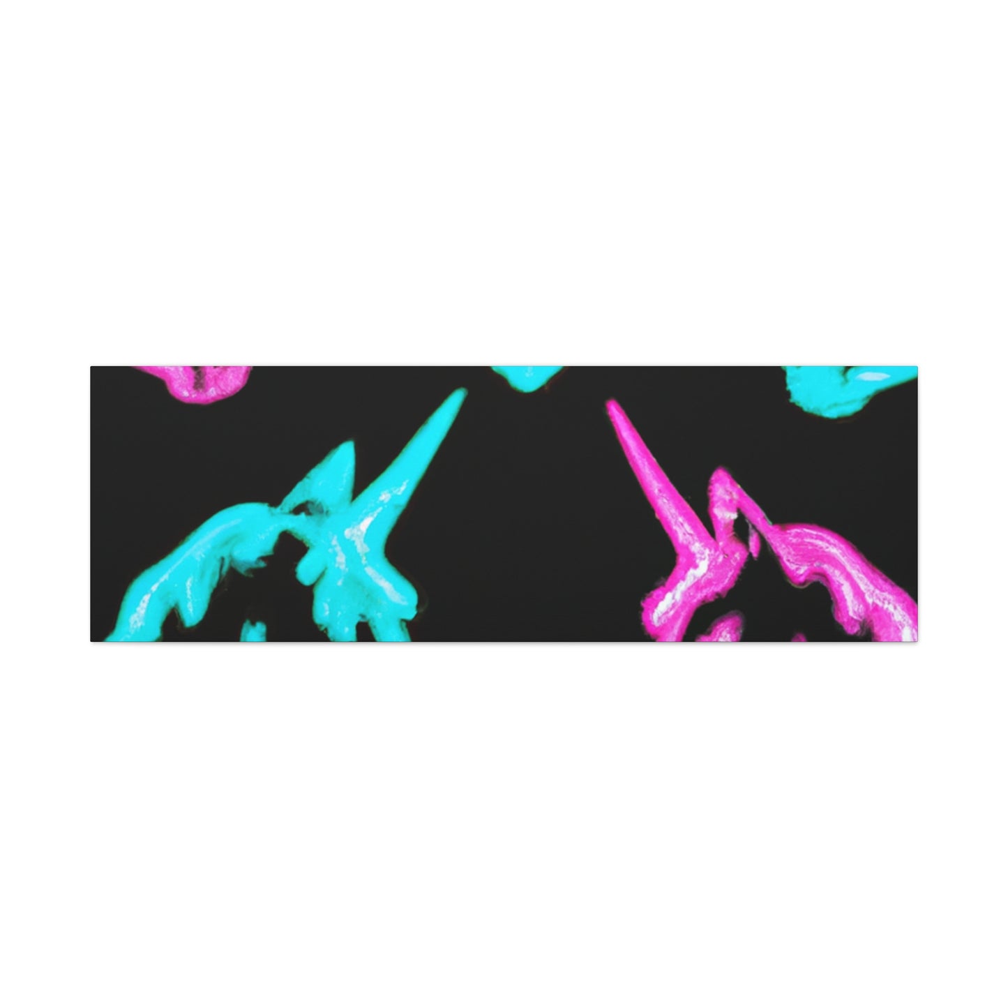 Neon Night Unicorn Prism NEON Unicorns Art Canvas