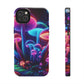 Neon Psychedelic Pupal Art NEON Unicorns Tough Phone Case Iphone 7 8 9 10 11 12 13 14 Pro Max Mini Plus XR XS SE