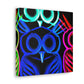 Neon Night Owls. NEON Owls Art Canvas