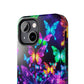 "Vibrance in Flight" NEON Butterflies Tough Phone Case