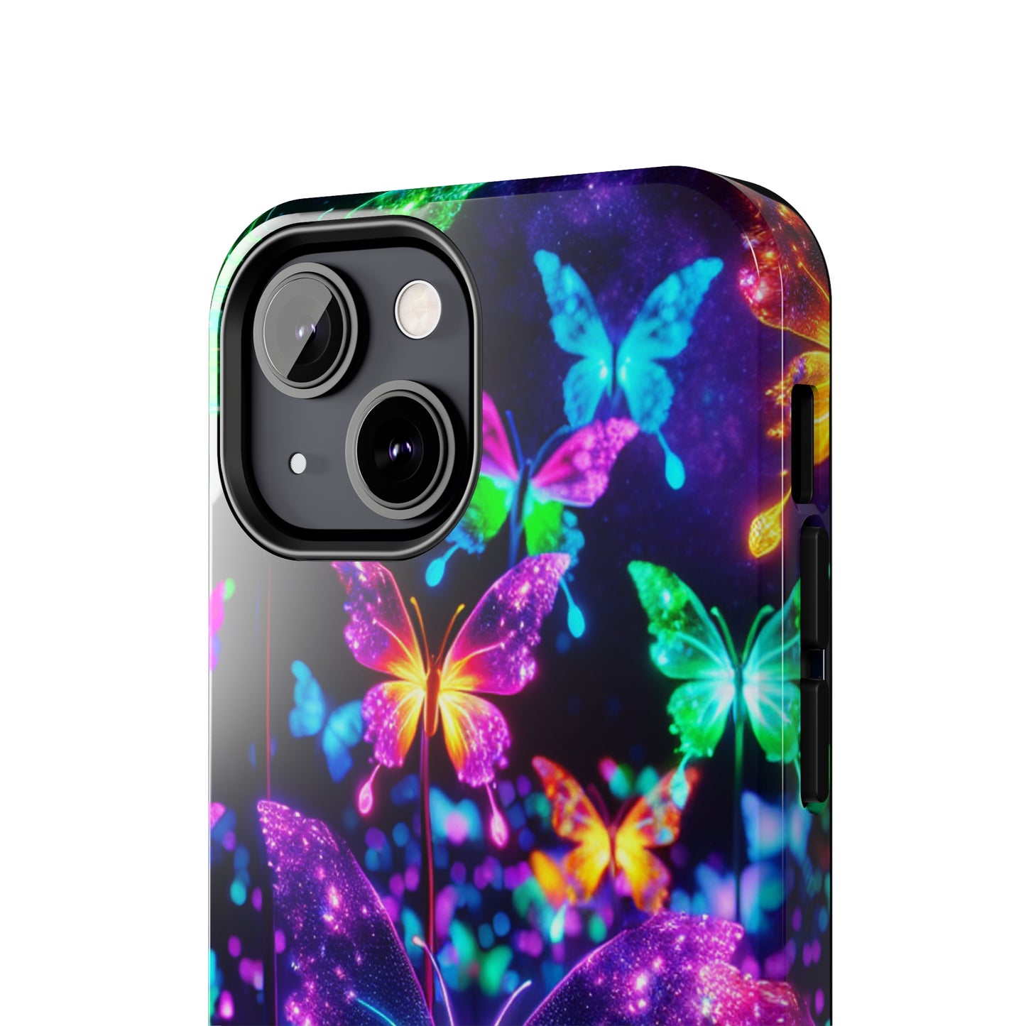 "Vibrance in Flight" NEON Butterflies Tough Phone Case