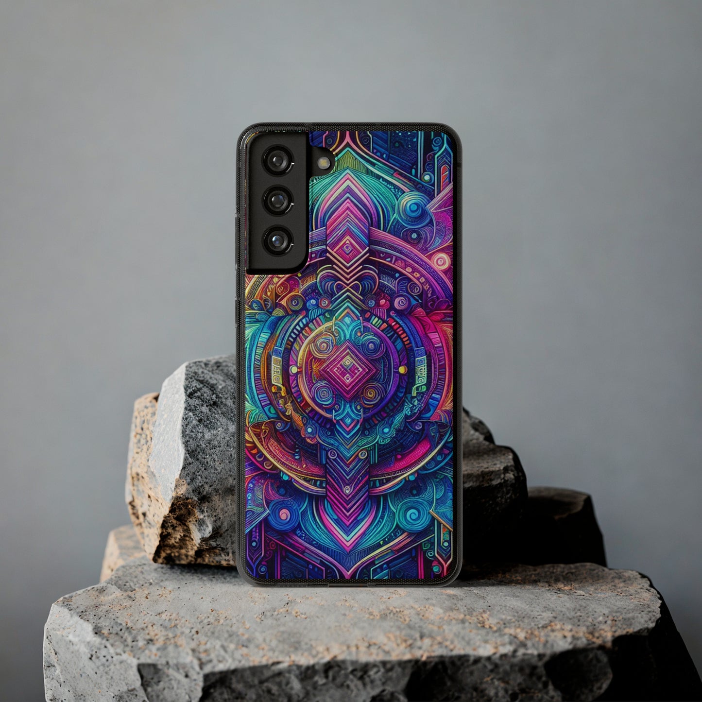 Neon Infinity Vortex Infinity Patterns Art Polycarbonate Phone Case