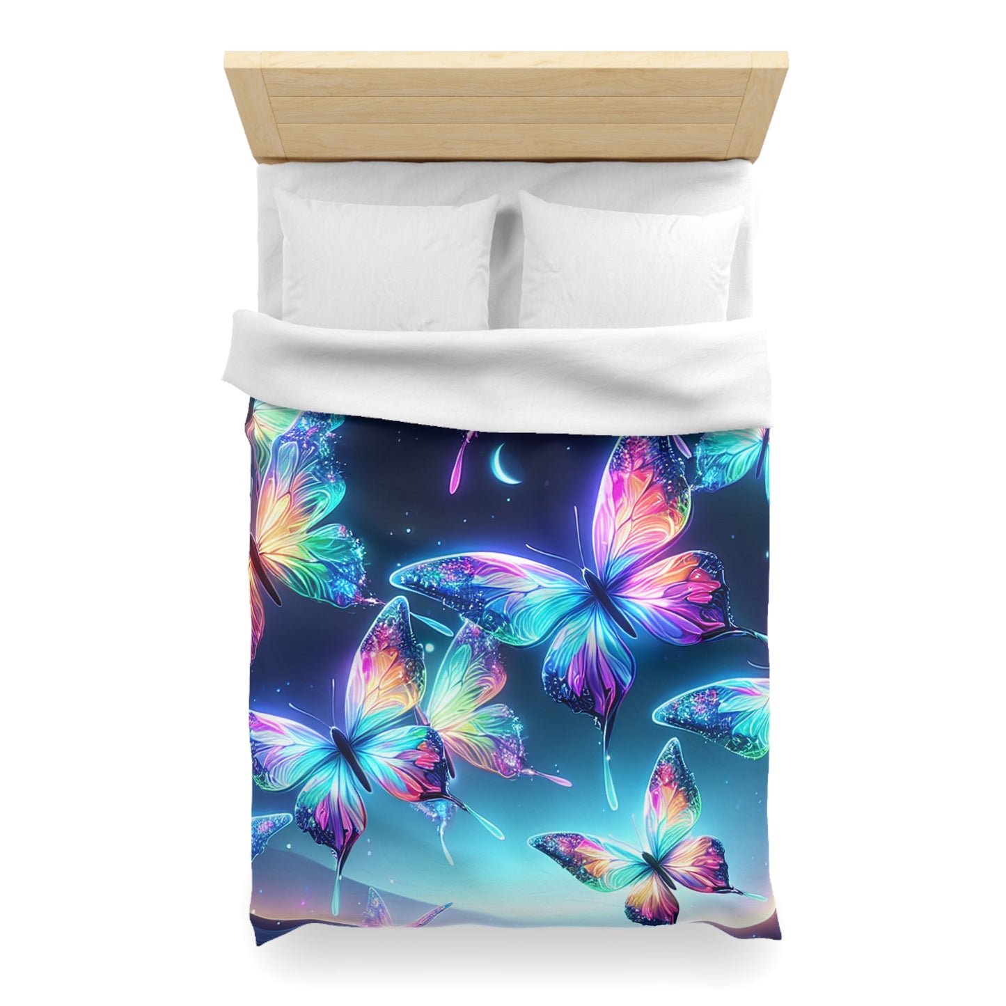 Marcello da Venezia - NEON Butterflies Microfiber Duvet Cover