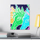 Neon Herd-scape NEON Unicorns Art Canvas