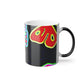 "Neon Dreamscape" Mushrooms & Butterflies 11oz Color Morphing Mug